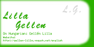 lilla gellen business card